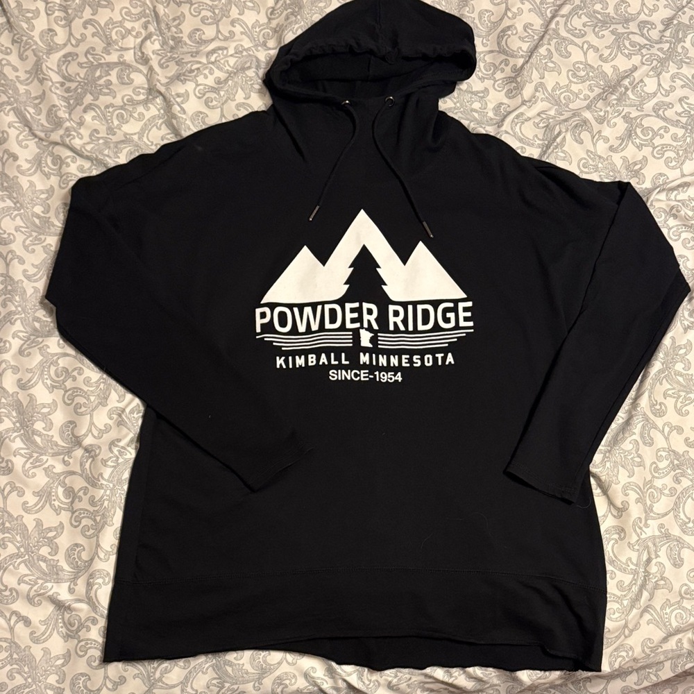 Black Long Sleeve with Hoodie Power Ridge Kimball Minnesota